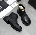 UGG Men's Black Leather Lace-Up Ankle Boot
