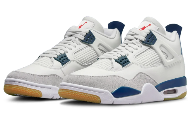 Nike SB x Air Jordan 4 'Navy' | White / Navy