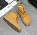 Men's Wheat Nubuck High-Top Lace-Up Sneaker Boot