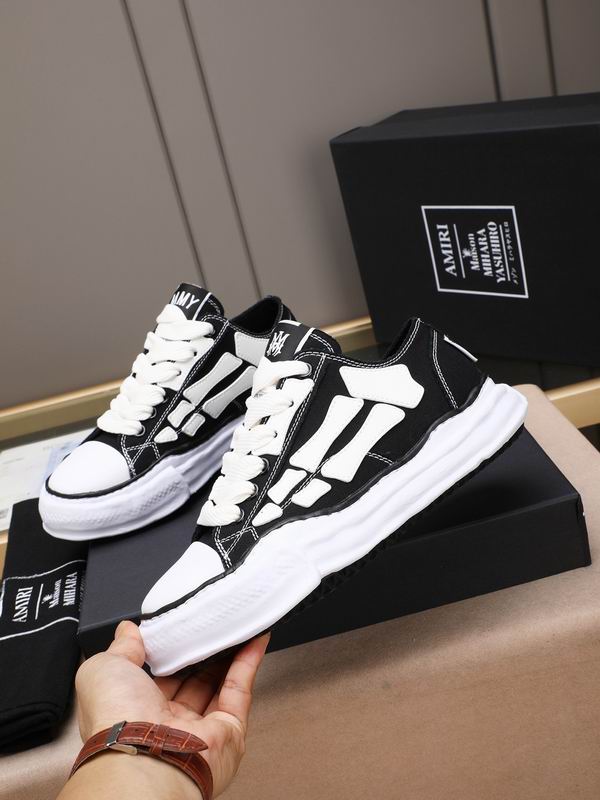 Amiri x Maison Mihara Yasuhiro Skeleton Low-Top Sneakers – Black/White