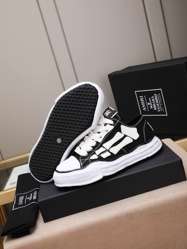 Amiri x Maison Mihara Yasuhiro Skeleton Low-Top Sneakers – Black/White