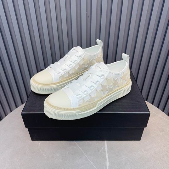 Amiri Stars Court Low Sneaker — White/Cream