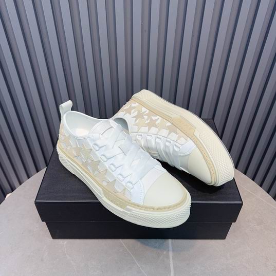 Amiri Stars Court Low Sneaker — White/Cream
