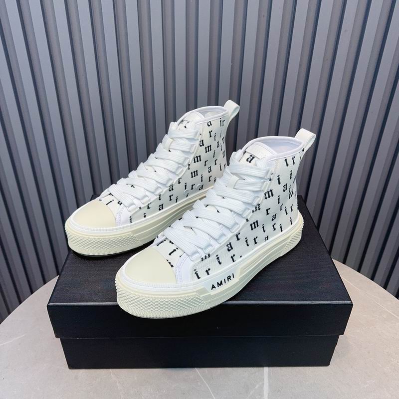 Amiri Court High-Top Sneaker – White Monogram