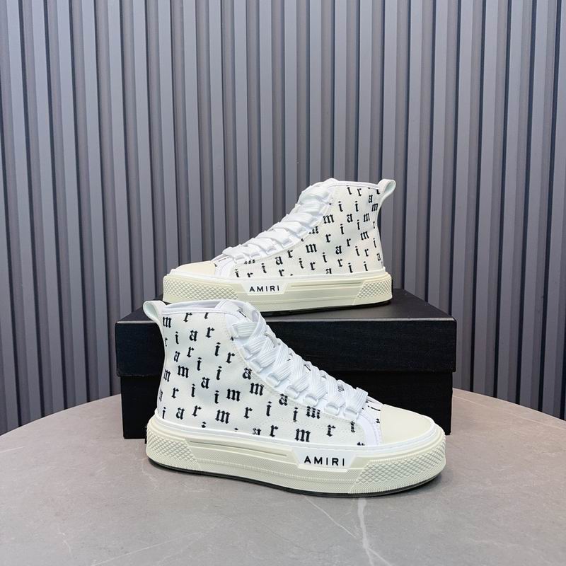 Amiri Court High-Top Sneaker – White Monogram