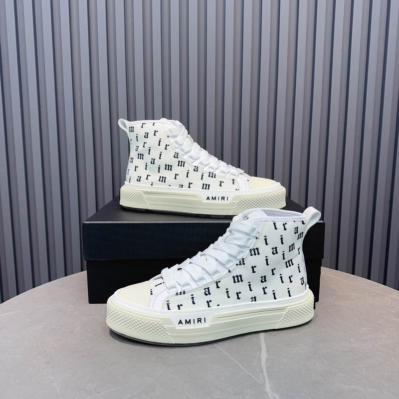 Amiri Court High-Top Sneaker – White Monogram