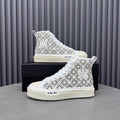 Amiri Court High-Top Sneaker – MA Jacquard White
