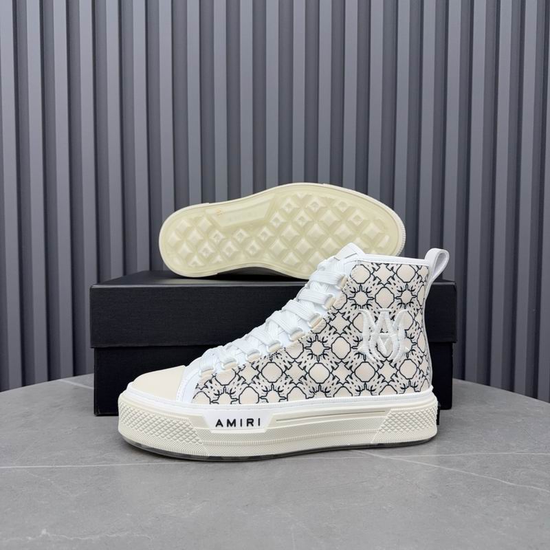 Amiri Court High-Top Sneaker – MA Jacquard White
