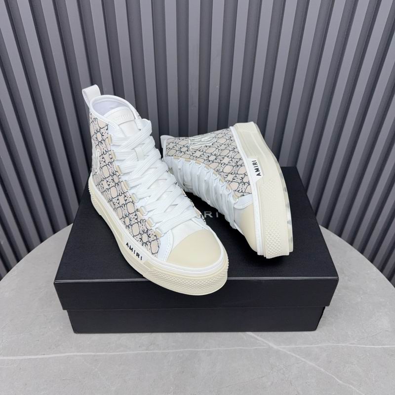 Amiri Court High-Top Sneaker – MA Jacquard White