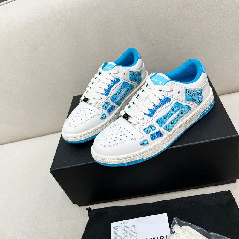 Amiri Skel-Top Low Sneaker 'White/Blue'