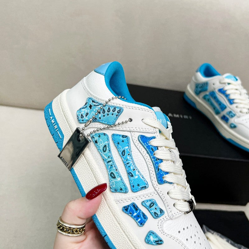 Amiri Skel-Top Low Sneaker 'White/Blue'