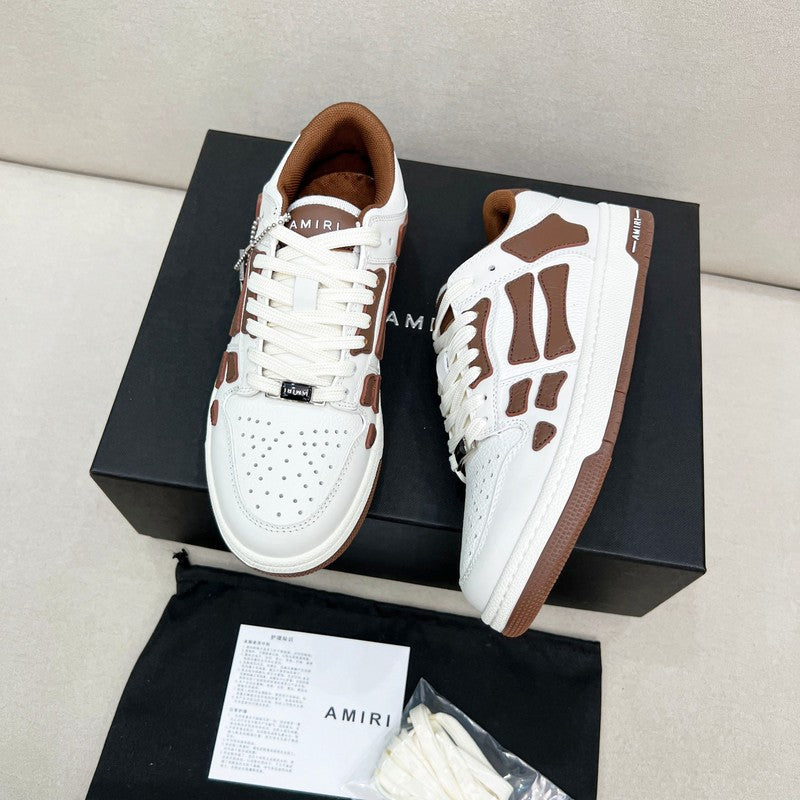 Amiri Skel Low-Top Sneaker – White / Tan