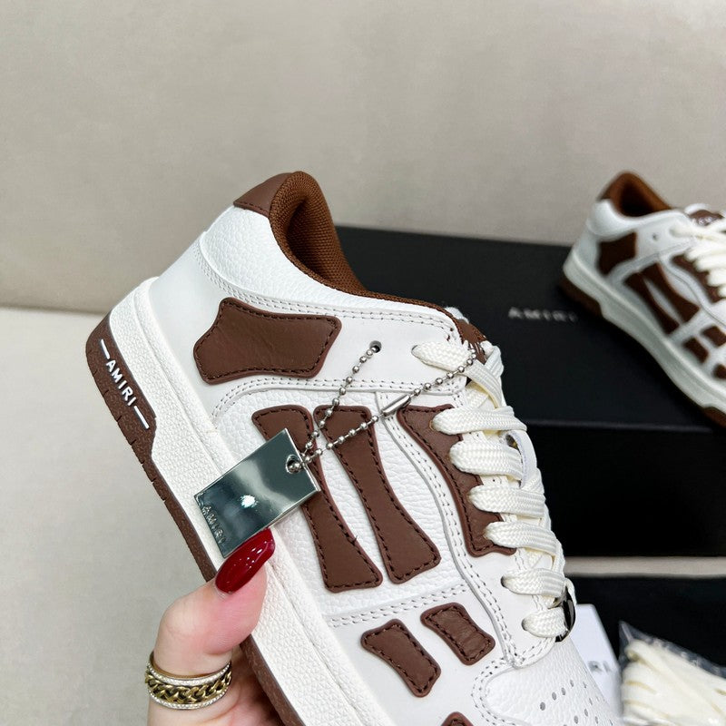 Amiri Skel Low-Top Sneaker – White / Tan