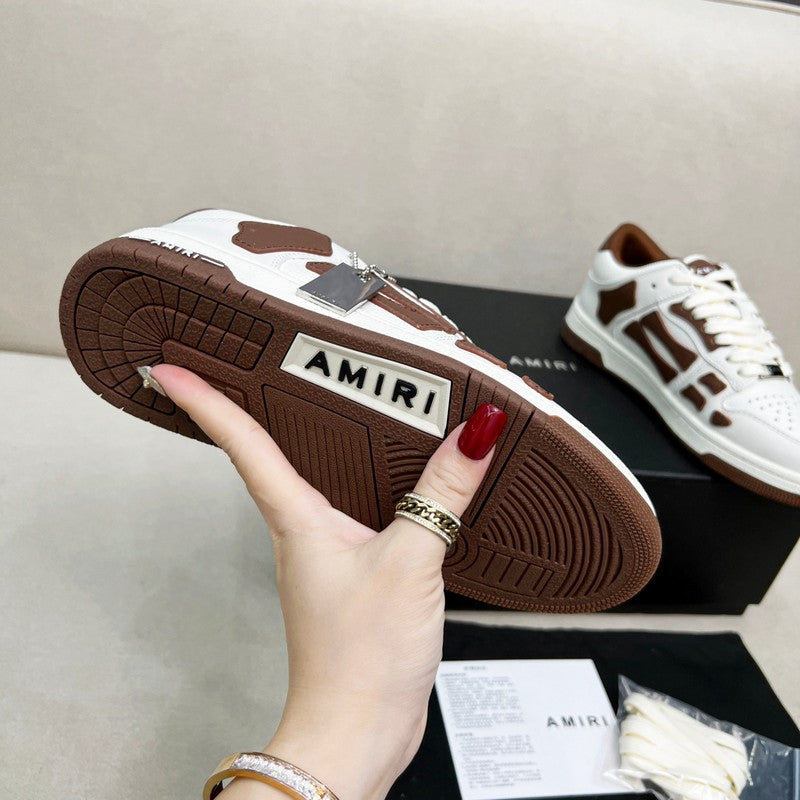 Amiri Skel Low-Top Sneaker – White / Tan