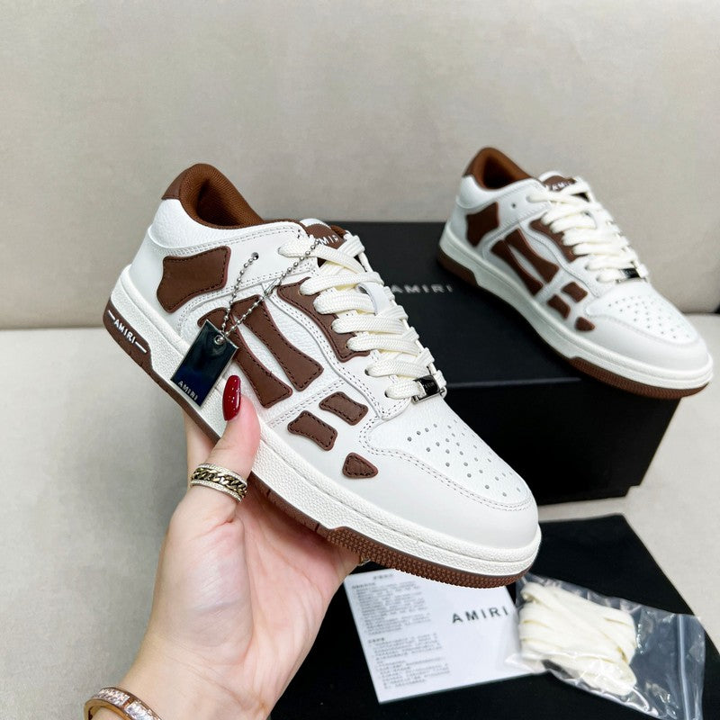 Amiri Skel Low-Top Sneaker – White / Tan