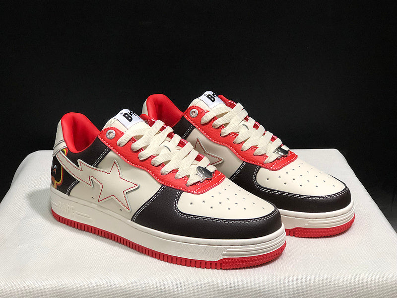 BAPE STA — Black / White / Red