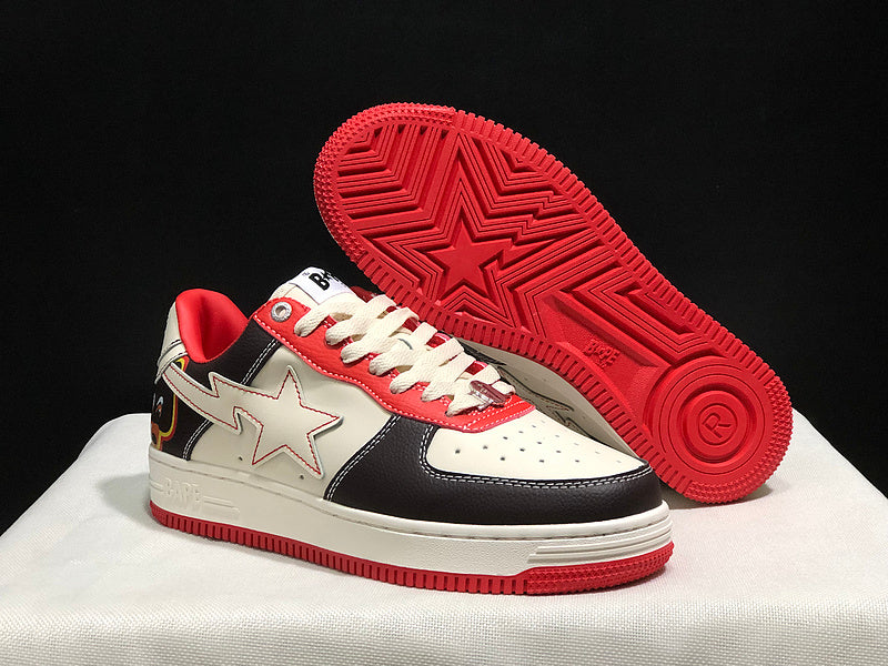 BAPE STA — Black / White / Red