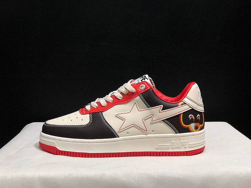 BAPE STA — Black / White / Red