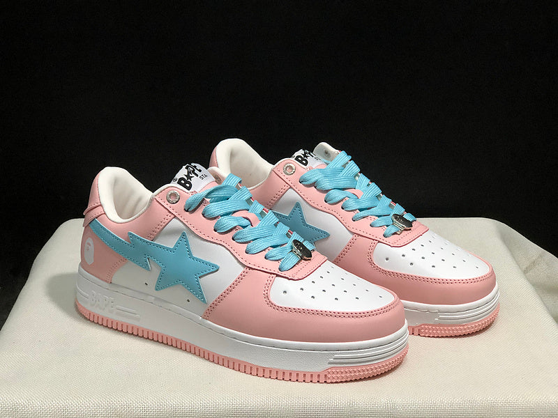 BAPE STA — Pink / White / Blue