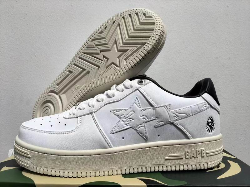 BAPE STA Low 'Triple White / Blue Sole' — Multiple Colorways