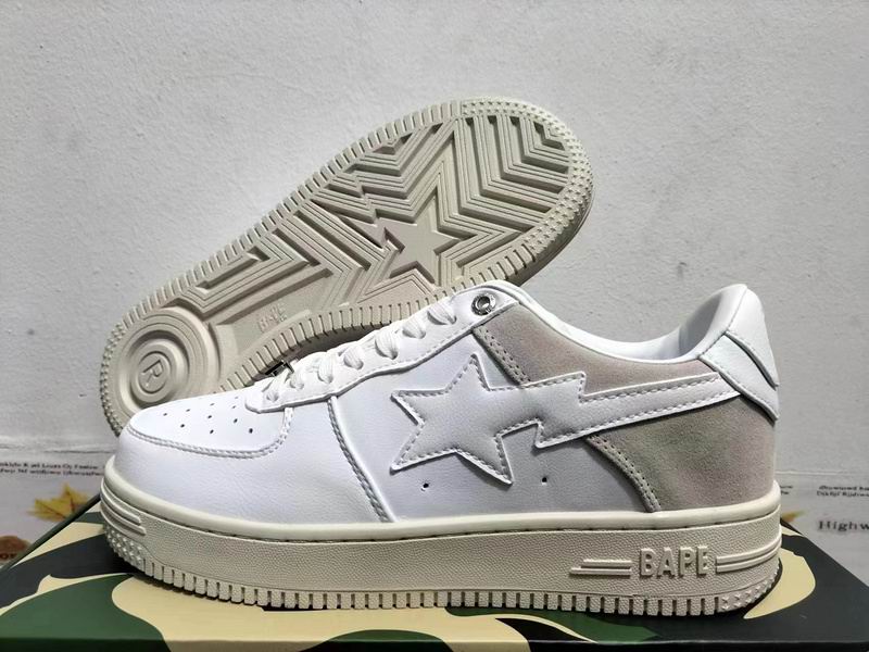 BAPE STA Low 'Triple White / Blue Sole' — Multiple Colorways