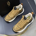 Men's Wheat Nubuck Low-Top Chunky Runner Sneaker