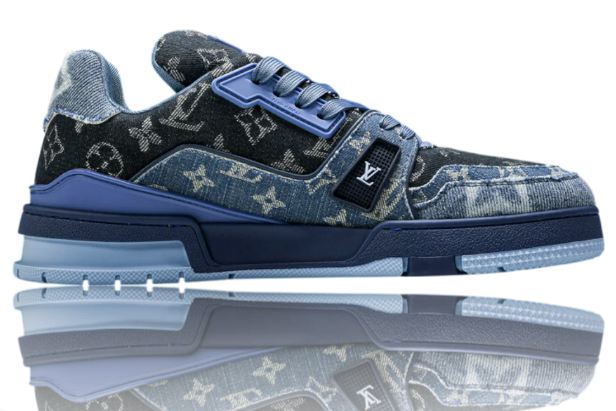 Louis Vuitton LV Trainer Low 'Monogram Denim Blue' | Style 1AC4YW